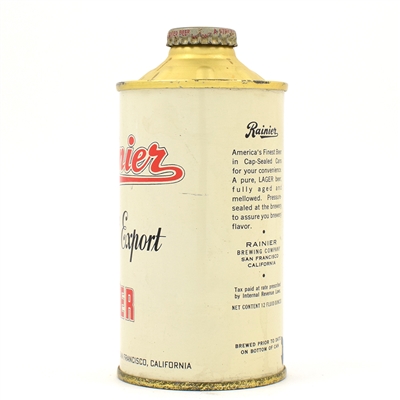 Rainier Beer Cone Top 180-14 GORGEOUS
