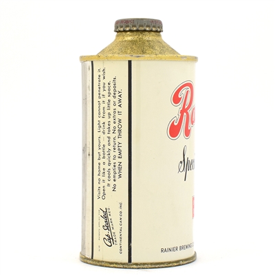 Rainier Beer Cone Top NO ALCOHOL STATEMENT 180-12 NEAR MINT