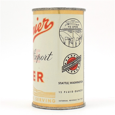 Rainier Beer Opening Instruction Flat Top IMPOSSIBLY CLEAN 118-9 ACTUAL USBCOI 701