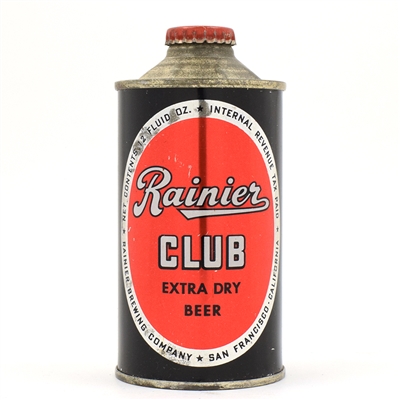 Rainier Club Beer Cone Top EXTRA DRY 180-19 CLEAN