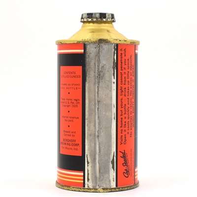 Berghoff Beer Cone Top ESTABLISHED 151-21 SWEET