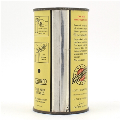 Rheinlander Beer Instructional Flat Top 124-26 USBCOI 737 EXCELLENT