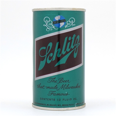 Schlitz Beer Green Test Pull Tab MILWAUKEE UNLISTED