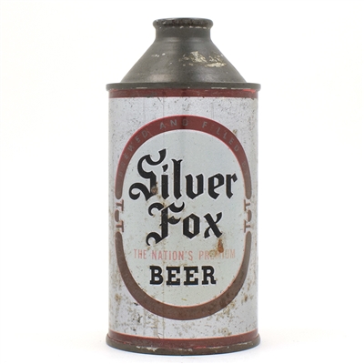 Silver Fox Beer Cone Top FOX DE LUXE 185-20