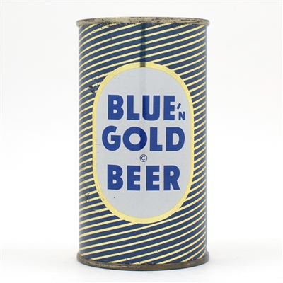 Blue and Gold Beer Flat Top RARE CLEAN 40-2