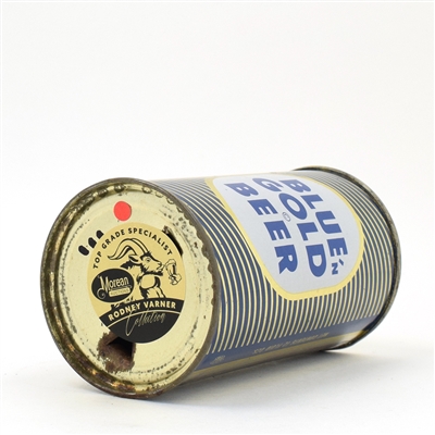 Blue and Gold Beer Flat Top RARE CLEAN 40-2