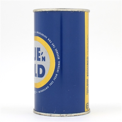 Blue and Gold Beer Flat Top RARE WITHDRAWN FREE 39-39