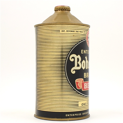 Bohemian Beer Quart Cone Top EXCEPTIONAL RARE 203-15