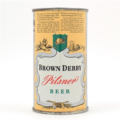 Brown Derby Beer Instructional Flat Top L.A. 42-11 USBCOI 135 TOP NOTCH