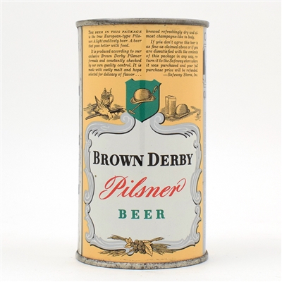 Brown Derby Beer Instructional Flat Top L.A. 42-11 USBCOI 135 TOP NOTCH