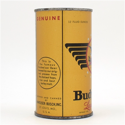 Budweiser Beer Instructional Flat Top SEMI-METALLIC 43-35 USBCOI 150 NICE