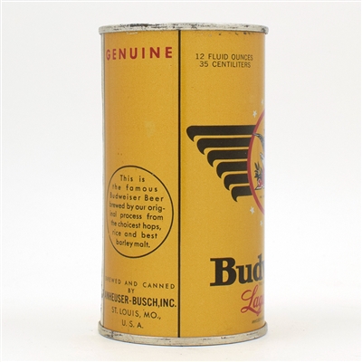 Budweiser Beer Instructional Flat Top WITHDRAWN FREE 44-1 USBCOI 154 MINTY