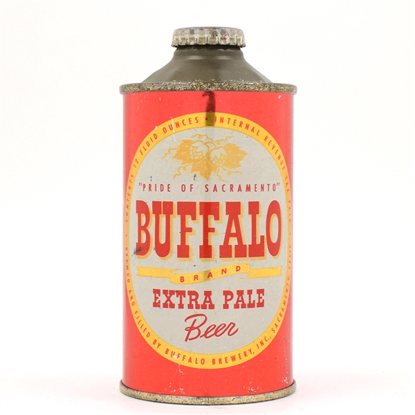 Buffalo Beer Cone Top SCARCE CLEAN 155-14