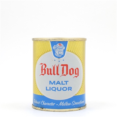 Bull Dog Malt Liquor 8 Ounce Flat Top GRACE BROS PRISTINE 239-9