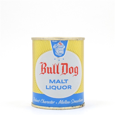 Bull Dog Malt Liquor 8 Ounce Flat Top GRACE BROS PRISTINE 239-9