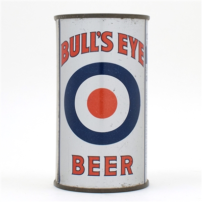 Bulls Eye Beer Instructional Flat Top RARE CLEAN & ORIGINAL 46-6 USBCOI 168