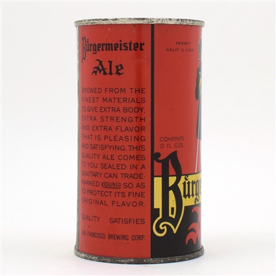Burgermeister Ale Instructional Flat Top METALLIC 46-25 UNLISTED OI EXCEPTIONAL
