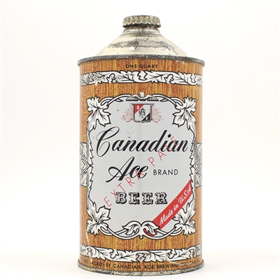 Canadian Ace Beer Quart Cone Top 205-5 EXCEPTIONAL