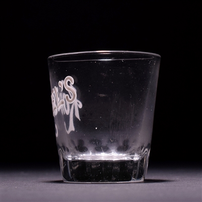 Korbel's Pre-Prohibition Hand Painted Enamel Fluted Base Shot Glass