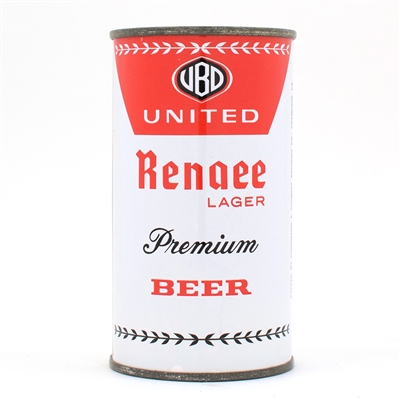 United Renaee Beer Flat Top SCARCE 142-13 NEAR MINT