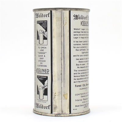 Waldorf Beer Long Opener Flat Top 144-3 USBCOI 856 EXCEPTIONAL