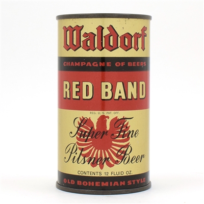 Waldorf Red Band Beer Instructional Flat 144-4 USBCOI 859 OUTSTANDING