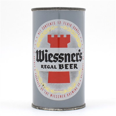 Wiessners Beer Flat Top 146-4 EXCELLENT