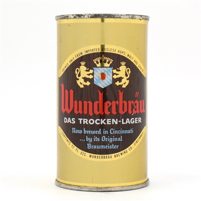 Wunderbrau Beer Flat Top OHIO TAX LID 146-37 EXCEPTIONAL