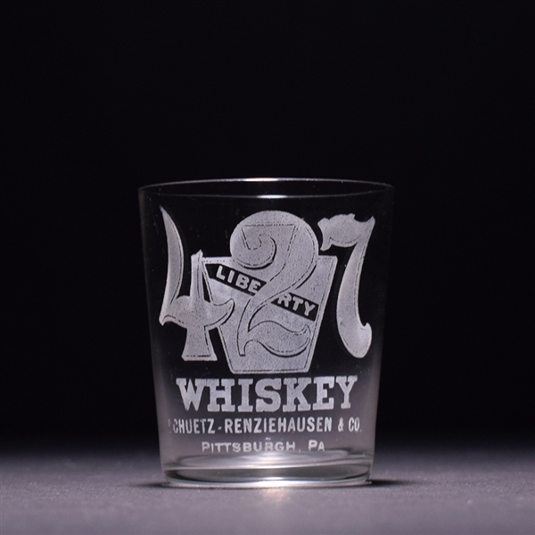 427 Whiskey Pre-Prohibition Etched Shot Glass