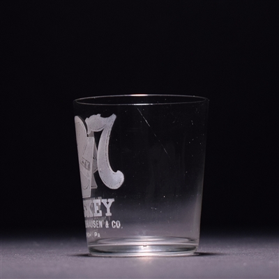427 Whiskey Pre-Prohibition Etched Shot Glass