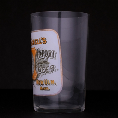 August Schells Export Beer Pre-Prohibition Enameled Drinking Glass