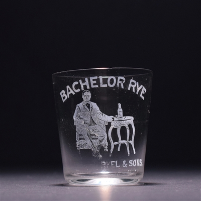 Bachelor Rye Pre-Prohibition Etched Shot Glass