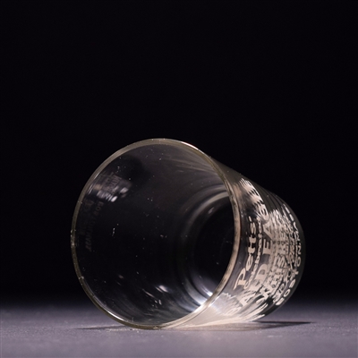 Bald Eagle Whiskey Pre-Prohibition Etched Shot Glass