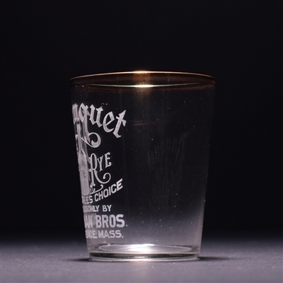 Banquet Rye Pre-Prohibition Etched Shot Glass