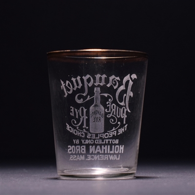 Banquet Rye Pre-Prohibition Etched Shot Glass
