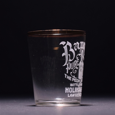 Banquet Rye Pre-Prohibition Etched Shot Glass