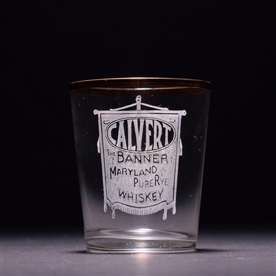 Calvert Whiskey Pre-Pro Etched Shot Glass
