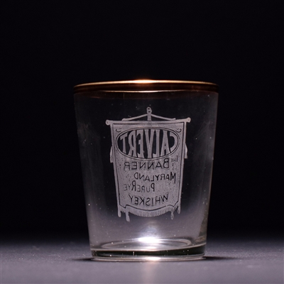 Calvert Whiskey Pre-Pro Etched Shot Glass