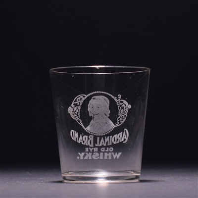 Cardinal Brand Whiskey Pre-Pro Etched Shot Glass