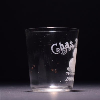 Chas Gove Pre-Prohibition Etched Shot Glass