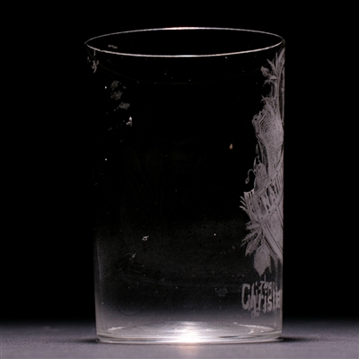 Christian Morlein Brewing Pre-Prohibition Etched Drinking Glass