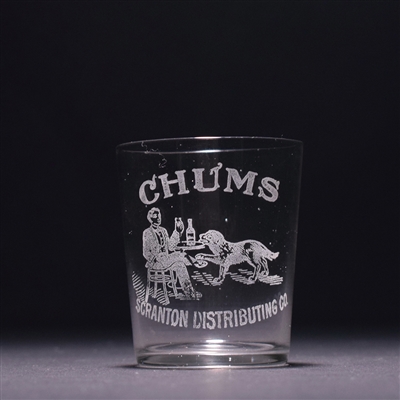 Chums Distributing Co Pre-Pro Etched Shot Glass