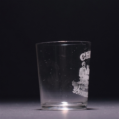 Chums Distributing Co Pre-Pro Etched Shot Glass