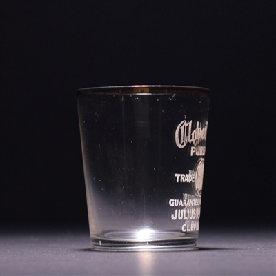Cloverfield Rye Pre-Prohibition Etched Gold Leaf Shot Glass