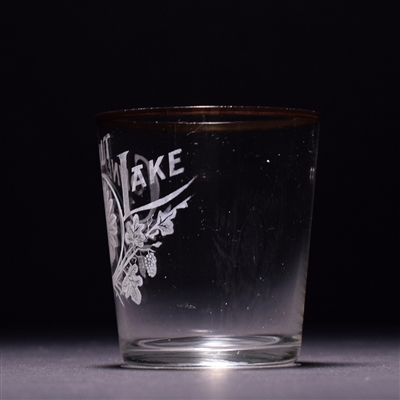 Conneaut Lake Pre-Prohibition Etched Shot Glass