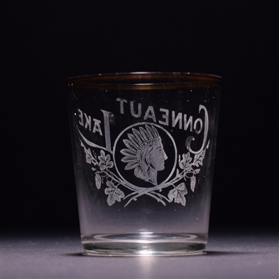 Conneaut Lake Pre-Prohibition Etched Shot Glass