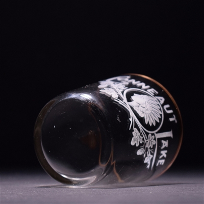 Conneaut Lake Pre-Prohibition Etched Shot Glass