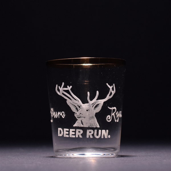 Deer Run Rye Pre-Prohibition Etched Shot Glass
