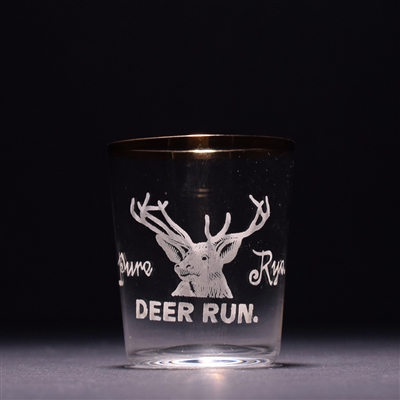 Deer Run Rye Pre-Prohibition Etched Shot Glass