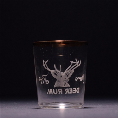 Deer Run Rye Pre-Prohibition Etched Shot Glass